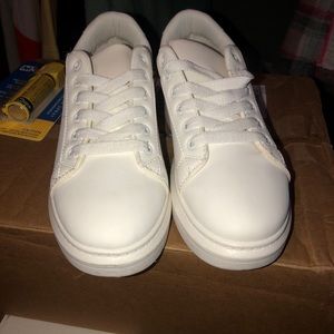 White sneakers